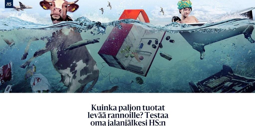 ESIMERKKEJÄ Suomessa datajournalistisia juttuja tekevät etenkin Helsingin Sanomien ja Ylen