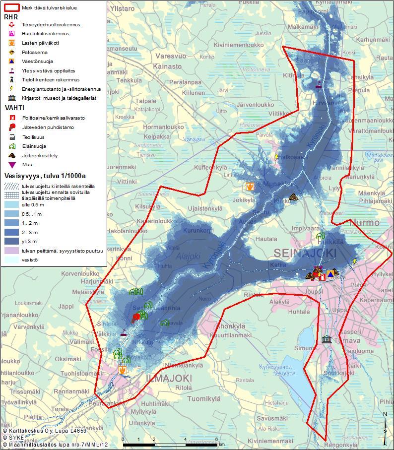 Tulvariskikartoitusraportti Liite 6 teveden tulvaveden päälle.
