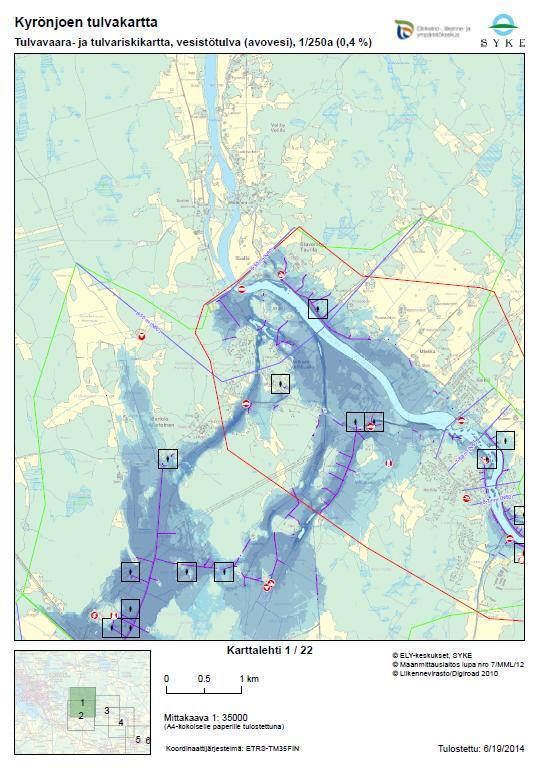 Merkittävien tulvariskialueiden