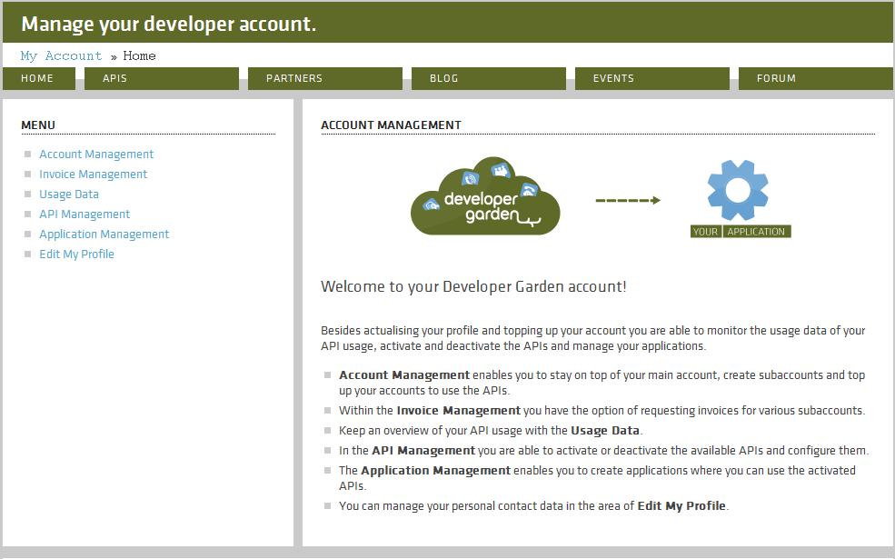 27 Kuva 5. Developer gardenin käyttöönotto. Send MMS-sovelluksen luonnin jälkeen sovellus on testattavissa ns. sandbox- tai mock-ympäristössä ilman laskutustapahtumien luontia.