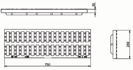 Painoluokitus: C250 - D400 - E600 Sadevesikansi D400 500 x 124 x 20 mm Linjakuivatuskourut Pituus x leveys x korkeus (mm) Sadevesikansi SA120D40 500 x 124 x 20 D400 (40tn) 33666 16 60,00 750