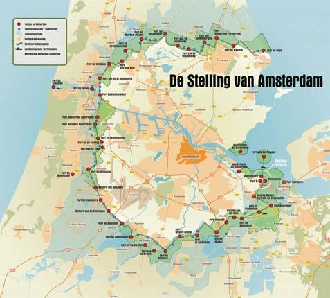 digingsstelsel met forten is gebouwd. In dit verband is het opmerkelijk dat in de periode 1880-1913 in Nederland een vergelijkbare verdedigingslinie is aangelegd rondom Amsterdam.