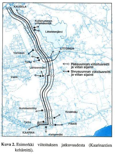 Turun seudun nykyinen viitoitus Viitoitettava verkko 13 pääreittiä: nimetty kaukokohteen mukaan, kaukokohteen lisäksi viitoitetaan reitin varren lähikohde tai vieressä oleva lähi- tai erilliskohde 6