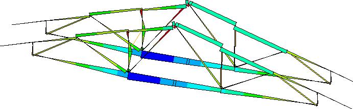 Page 9 of 52 LINE STRESS STEP= SUB = TIME= SIGBZ+I SIGBZ+J MIN =-.06E+08 ELEM=5 MAX =.283E+07 ELEM=87 MAY 4 2007 4:9:57 -.06E+08 -.93E+07 -.763E+07 -.64E+07 -.464E+07 -.35E+07 -.65E+07-56957.34E+07.