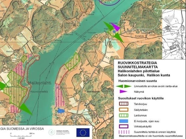 Monikäyttösuunnitelmien sisältö ja toteutus Suunnittelualueen eri kohteille määritellään suositeltavin maankäyttömuoto ja