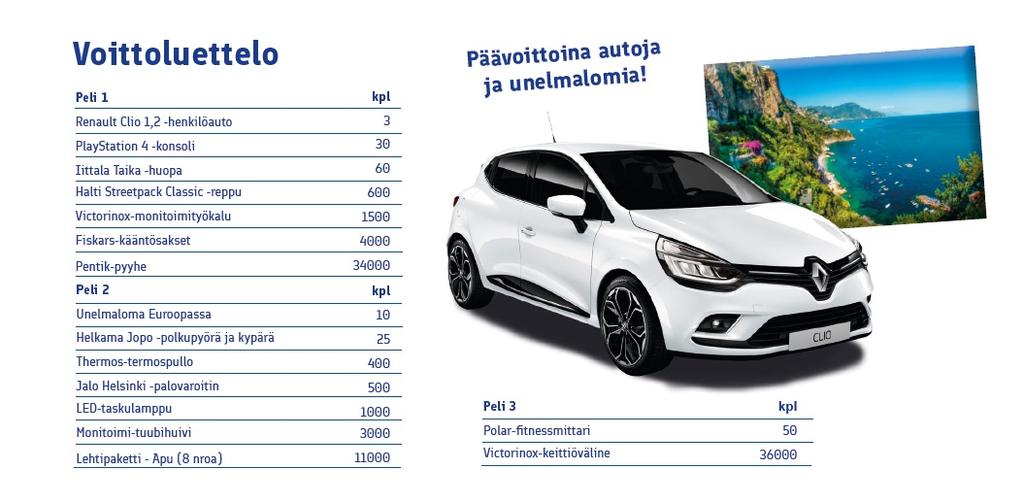 Nuku rauhassa -arpajaiset 1.5.-30.
