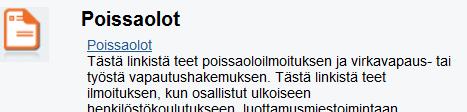 Valitse virkavapaan alku- ja päättymispäivä. Lisätietoja kenttään voit kirjoittaa täydentäviä tietoja. Paina Tarkista. Paina Lähetä.