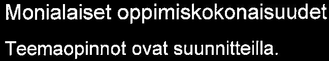 Pälkäneen lukio Sivu 2/8 Käytetään erityistehtäviin 23, 6vkh Käytetään erityisopetukseen _vkh Yhdysluokkaopetus Monialaiset oppimiskokonaisuudet Teemaopinnot ovat suunnitteilla.