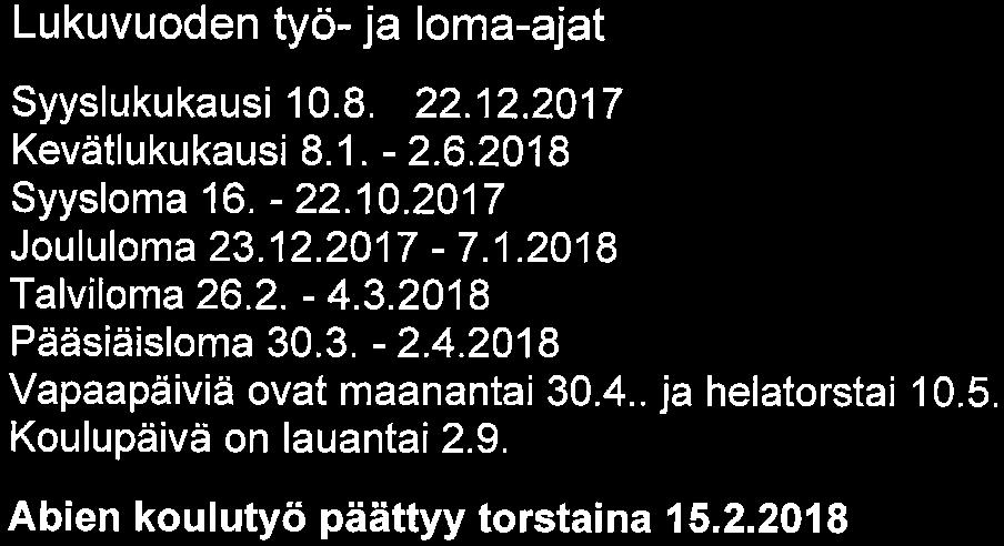 Lukiokoulutuksen tehtävänä on antaa opiskelijoille jatko-opintojen, työelämän, harrastusten ja persoonallisuuden monipuolisen kehittämisen kannalta tarpeellisia tietoja ja taitoja.