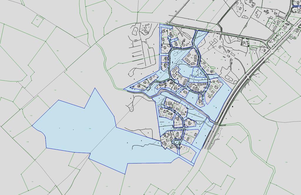 2 LÄHTÖKOHDAT 2.1 MAANOMISTUS Suunniteltavan alueen maapohja on pääosin kaupungin omistuksessa. Rakentuneen alueen tontit ovat yksityisessä omistuksessa. Ote kantakartasta.