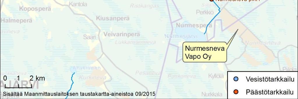 3 Arvio päästöjen vesistövaikutuksista Taulukossa (Taulukko 12) on esitetty Kalajoen vesistöalueen kaikkien turvetuotantoalueiden kesäaikaisen kuormituksen (Taulukko 7) laskennalliset