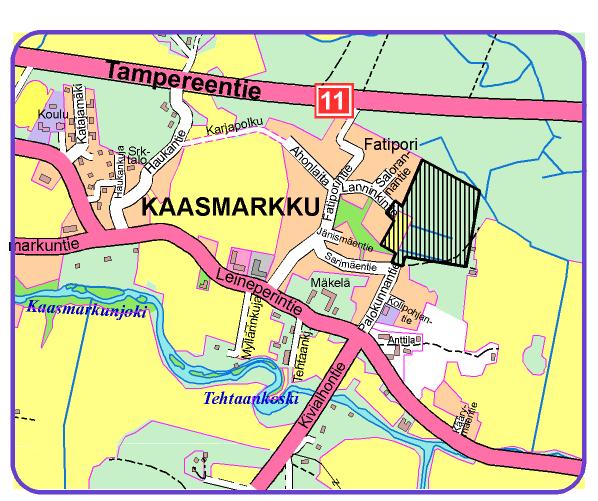 4 5, korttelin 11 tontit 6 7, maa- ja