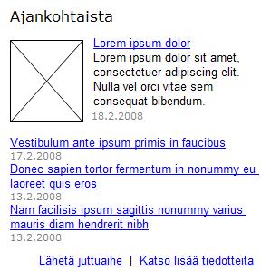 Johtaminen Säädösvalmistelu Tietopalvelut Koulutus- ja kehittäminen Sisäiset palvelut Tori Uutishuone Yhteystietohakemistot