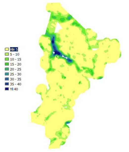 tehtyjä luotauksia ja kairauksia.