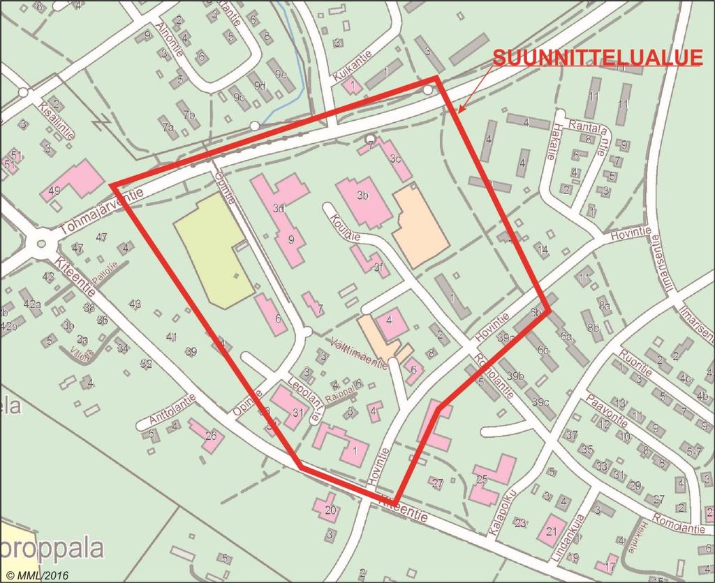 KITEEN KOULUKESKUSALUEEN YMPÄRISTÖ 31.5.2016 3 (28) 1.