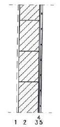 VS01/VS06, opetustilat Pintamateriaali ja -käsittely huoneselostuksen mukaan 2*13 mm kipsilevy 70/120 mm ilmaväli+mineraalivilla, teräsrankarunko/kerto väliseinätolpat 2*13 mm kipsilevy