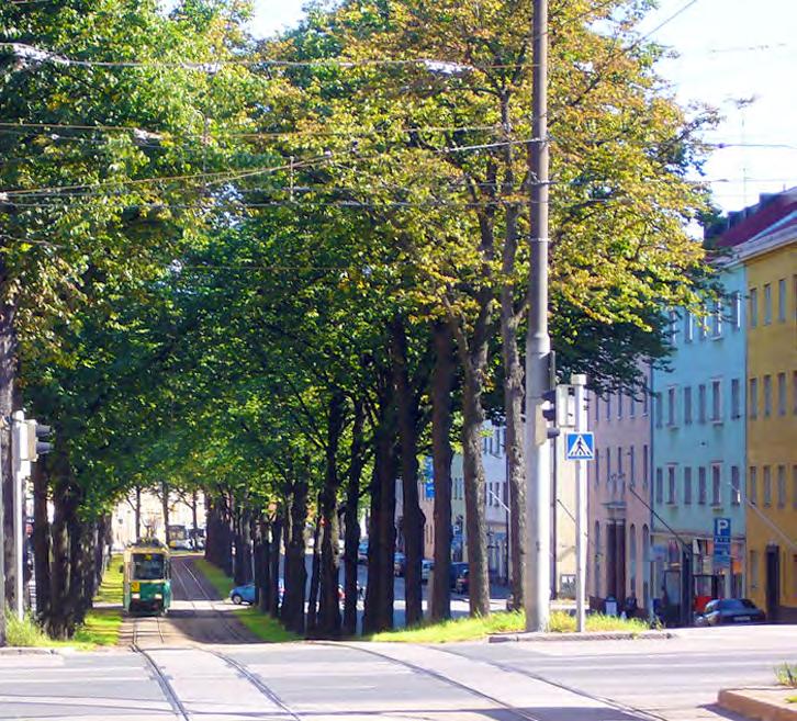 1:15000 BULEVARDIKAUPUNKI + Vaasantie muuttuu katumaisemmaksi raitiovaunun rakentamisen yhteydessä + Linja kulkee Soppeenmäen teollisuusalueen vierestä, jolloin alueen tehokkaampi rakentaminen on