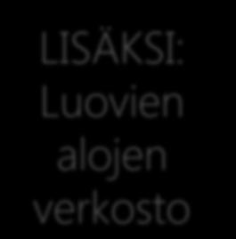 LISÄKSI: Luovien alojen verkosto Hanke kuului kansalliseen luovien alojen verkostoon Verkostossa on toimittu synergiassa, mm.