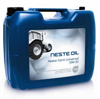 Neste Farm Universal 10W-30 TRAKTOREIDEN JA MAATALOUSKONEIDEN MONITOIMIÖLJY 20 L ympärivuotiseen käyttöön