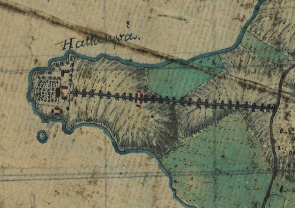 Vanha sotilaskartta 1700-luvulta.