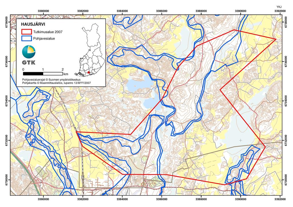 Pohjavesialueiden geologinen rakenneselvitys Kuru, Peuranpää ja Monni 1 1.