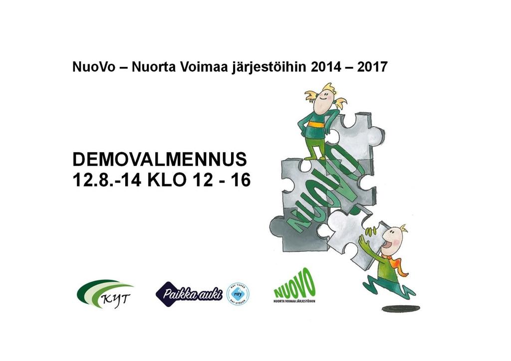 NuoVo demovalmennus 12.8. NuoVo - tapa toimia toisin! Oletteko kuullut kenestäkään, joka esittelee valmennusmenetelmiään julkisessa demovalmennuksessa?