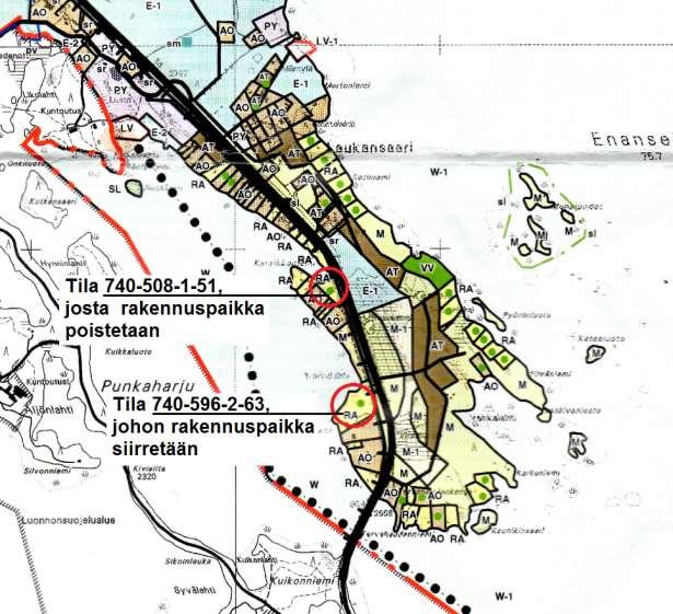 3 Puruveden rantayleiskaava Sopimusalueet sijoittuvat Puruveden rantayleiskaavan alueelle. Kaava on vahvistettu 15.12.2003. Osayleiskaavassa sopimusalueet on merkitty RA alueiksi.