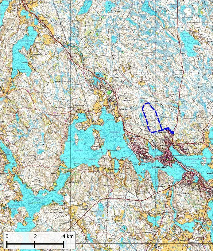 Kuva 2. Kevättarkkailun havaintopisteet.