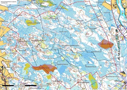 91 Tulokset ja päätelmät Karhunnevankankaan suunnitellun tuulipuistoalueen pesimälinnusto saatiin selvitettyä kattavasti kartoitus-, linja- ja pistelaskennoin (taulukko 1, liite 1 3).