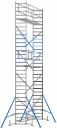 Ammattikäyttöön Tuotenro 44600 44601 44602 44603 44604 Moduuli A B C D E Tason korkeus m 1,95 3 5 7 10 Telineen korkeus m 2,05 4 6 8 11 Työskentely korkeus m 3,95 5 7 9 12 Paino kg 53,90 + 67,60 +