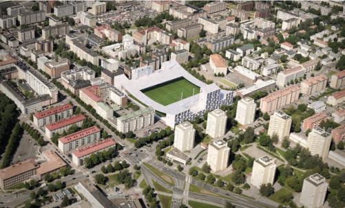 "Pallo" Ehdotus 6: "Lynx Lynx" Tammelan stadionin lähiympäristön asunto- ja