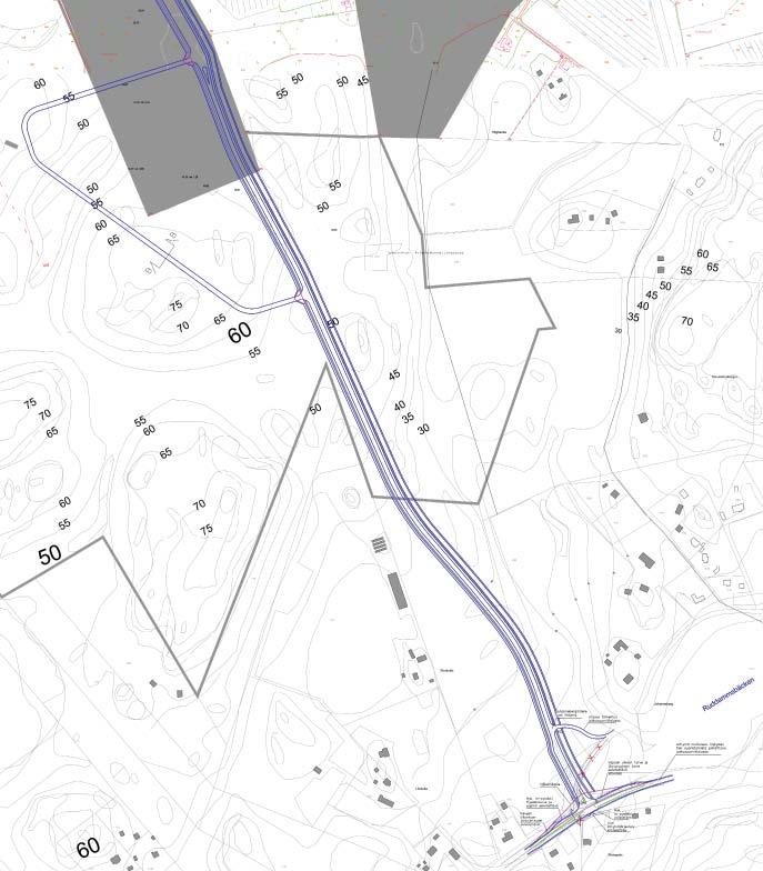 Ote liienneselvitysen Keusuon en viitesuunnitelmasta, FCG Oy Utdrag ur trafiutredningens referensplan för Keusuovägen, FCG Ab 5.