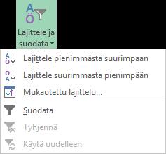 Valikoimat Näet usein välilehtien toimintopainikkeiden vieressä oikealla painikkeen, jossa on musta kärki (alaspäin osoittava kolmio). Kolmion napsautus tuo näkyviisi valikoiman (Galleries).