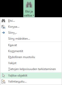 Asetukset (Options) -painike Kuva 98 Etsi ja Korvaa (Find and Replace) - valintaikkunan Korvaa (Replace) - välilehti Kirjoita Etsittävä (Find what) -kenttään haettava merkkijono.