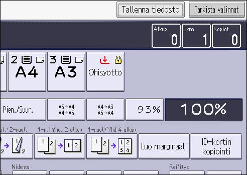 Tietojen tallennus asiakirjapalvelimelle Tietojen tallennus asiakirjapalvelimelle Asiakirjapalvelin-toiminnolla voidaan tallentaa kopiointitoiminnolla luettuja asiakirjoja laitteen kiintolevylle.