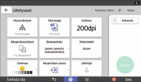 2. Aluksi Nro Kuvake Kuvaus 10 Paina osoitekirjan osion vaihtamiseksi. 11 Näyttää osoitekirjan kohteet.