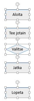 välilehdellä 5. Align (Tasaus) valikosta tasaustapa 6.