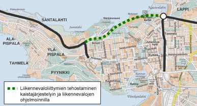 3.2 Ympäristövaikutusten arvioinnissa tarkasteltavat vaihtoehdot 3.2.1 Vaihtoehto 0, nykyinen väylä Vaihtoehto 0 kuvaa vuoden 2030 liikenne-ennusteella tilannetta, jossa Rantaväylän kehittämiseen ei ole ollut resursseja.