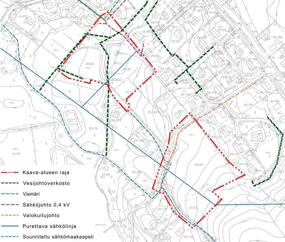 SOININ KUNTA KIRKONSEUDUN ASEMAKAAVAN MUUTOS PIHLAANMÄEN ALUE 8 15.12.2016 kenttä. Lauttopuron rannassa on polkuja ja 18 km pitkä Motti-Milian hiihtoreitti kulkee Lauttosenjärven ranta-alueen poikki.