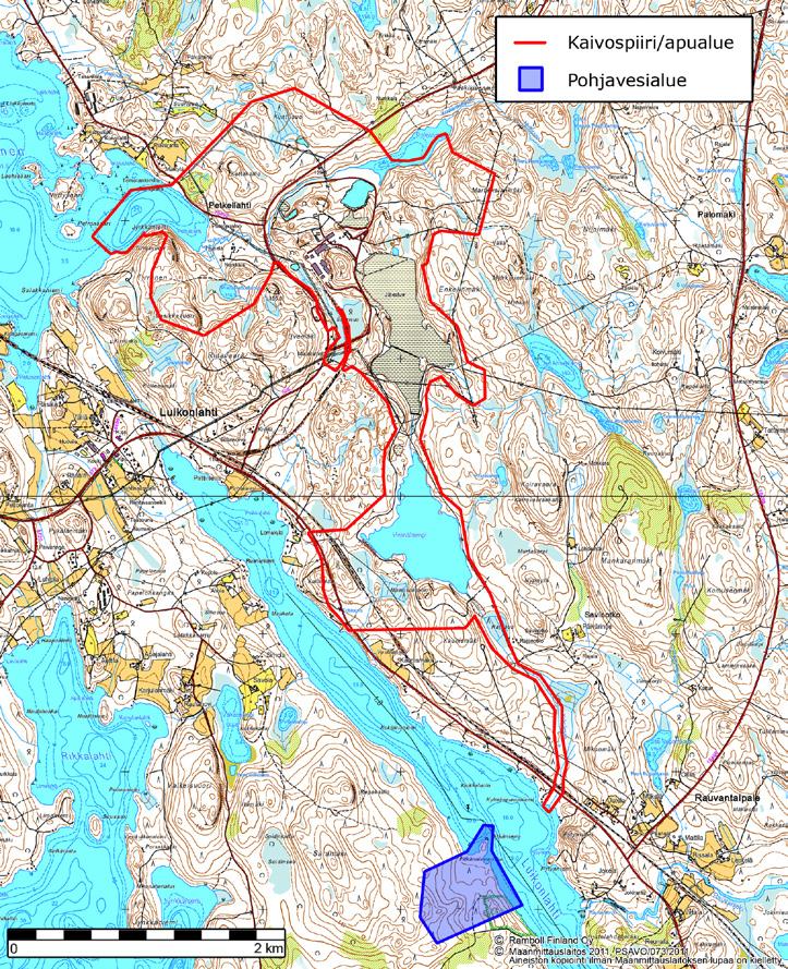 Kuva 7-7. Pohjavesialueet.