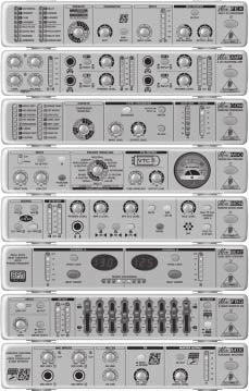 5 MUUT MINI-SARJAN TUOTTEET MINIBEAT kuuluu BEHRINGERin Mini-sarjaan Kaikki tämän sarjan 8 tuotetta toimivat täydellisesti yhdessä, ja ne esitellään tässä lyhyesti MINIFEX FEX800 Erittäin