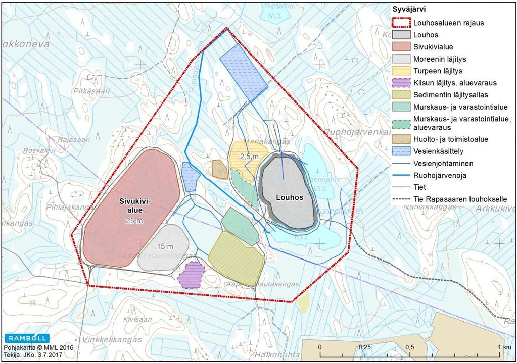 NATURA-ARVIOINTI 8 4.4.4 Syväjärvi Syväjärven alue sijaitsee Natura-alueen länsipuolella noin 2,5 kilometrin etäisyydellä.