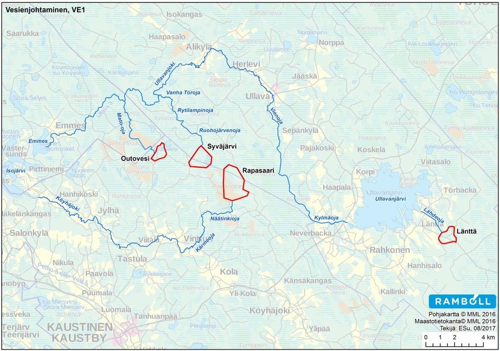 NATURA-ARVIOINTI 11 den haitta-aineiden pitoisuus vedessä vähenee.
