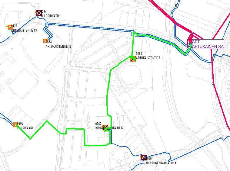 14 ovat esitetty taulukoissa 3 ja 4. Taulukossa 5 on esitetty maasulkuvirtojen vertailun tulokset. Kaapelityypit, pituudet ja maakapasitanssit ovat luettu verkkotietojärjestelmästä.