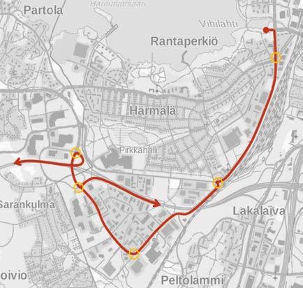 Liikenne Suunnittelualueen alittaa valtatien 3, ratapihan ja rautatien, Sarankulmankadun ja Hatanpään valtatien sekä Hatanpään valtatien ja Nuolialantien liittymät ja Haapakujan pohjoispään.