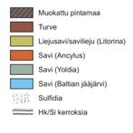 27 0 100 200 300 400 500 0,0 20,0 40,0 60,0 80,0 100,0 Ominaisvastus (Ωm) Kuva 15. Äijänpellon tutkimuspisteen AIJA8 stratigrafia (Ojala 2007) ja ominaisvastustulokset.
