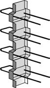 s 17 cm 1,25 m Raudoitusteräs: BSt 500 S tai BSt 500 WR Vakio Tyyppi RSV 8 RSV 11 RSV 14 RSV 18 Ø (mm)/ s (cm) Limityspituus l 0 (cm) Kaaren kork. h (cm) Kaaren lev.