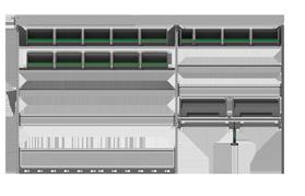 51V Vasemmalle asennettava L 2525 x S 440 x K 1100 mm