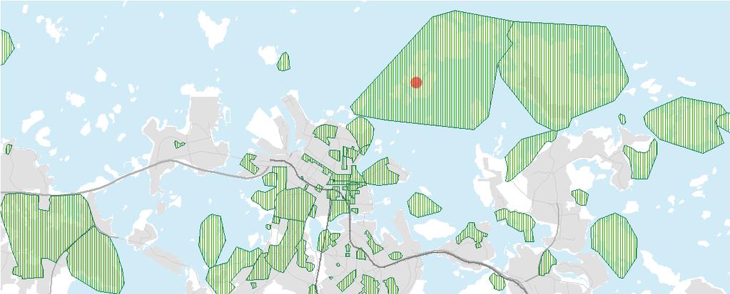 maailmanperintökohde Objekt som ingår i UNESCO:s världsarvslista Maakuntakaava-alueen raja Gräns för landskapsplaneområdet Numerointi viittaa valtakunnallisesti merkittävien rakennettujen
