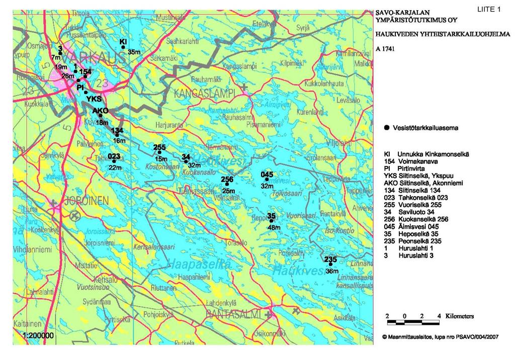 Savo-Karjalan Ympäristötutkimus Oy Haukivesi kuuluu Vuoksen vesistön Haukiveden valuma-alueeseen 4.21 ja tarkemmin Haukiveden lähialueeseen (4.211), jonka alarajana on Savonlinna.